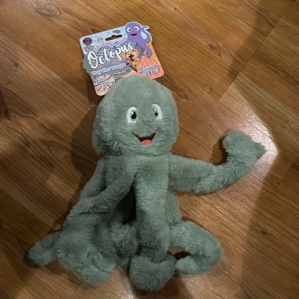 Beautiful Optopus 14” Dog Toy Very Solf And Squeaker - Picture 2 of 6